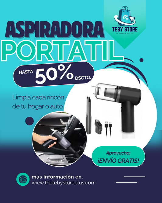 Aspiradora Portátil✨ : 🏡¡Limpia Esos Lugares Difíciles De Llegar! 🎁¡ENVÍO GRATÍS!🎁