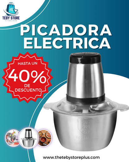 PICADORA ELECTRICA 2 VELOCIDADES✨🤩 ¡EL MEJOR ALIADO PARA TU COCINA!🎁¡ENVÍO GRATIS!🎁