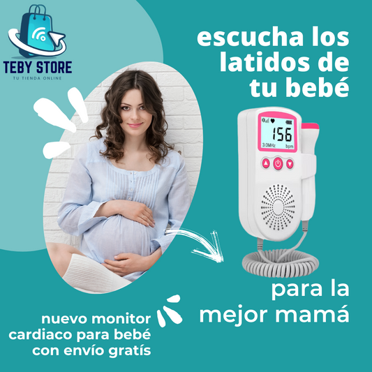 Monitor Fetal Doppler:😍💕¡Escucha los latidos de tu bebé En La Comodidad De Tu Hogar!🤰❤️🏡