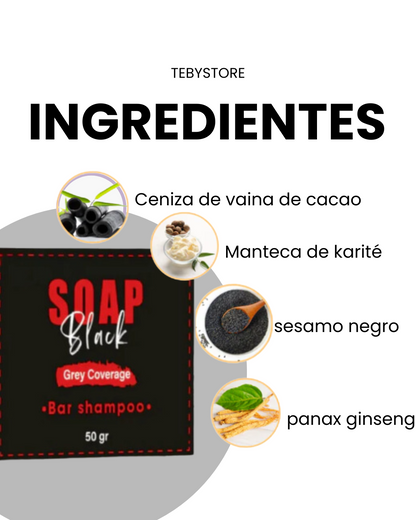 Shampoo Para Cubrir Las Canas 100% Natural + Envío Gratis🎁                                          (Aprovecha 2x $24.990)
