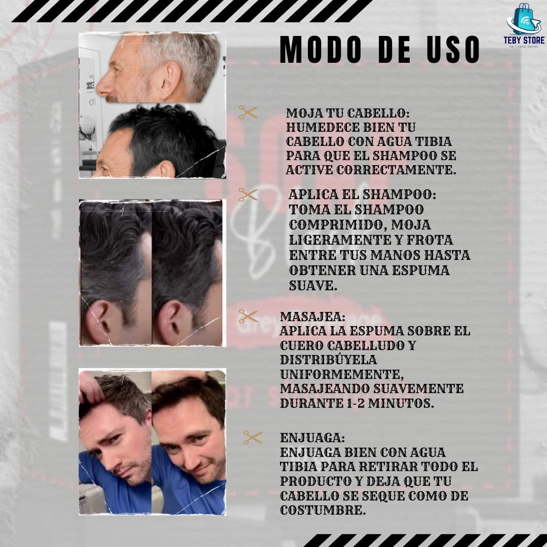 Shampoo Para Cubrir Las Canas 100% Natural + Envío Gratis🎁                                          (Aprovecha 2x $24.990)