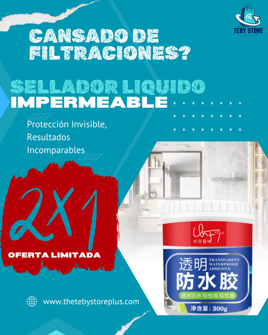 Sellador líquido Impermeable 300g + brocha. ¡Aprovecha Este 2x1 Con Envío Gratis! 🎁🏡