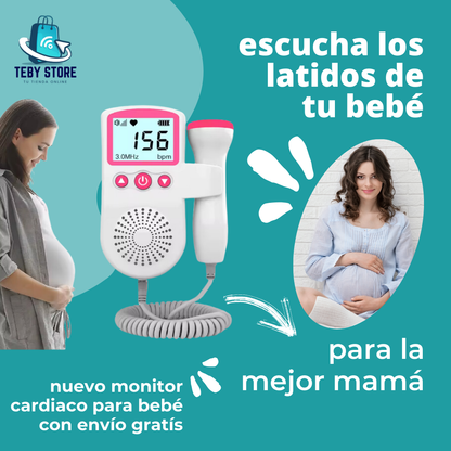 Monitor Fetal Doppler:😍💕¡Escucha los latidos de tu bebé En La Comodidad De Tu Hogar!🤰❤️🏡