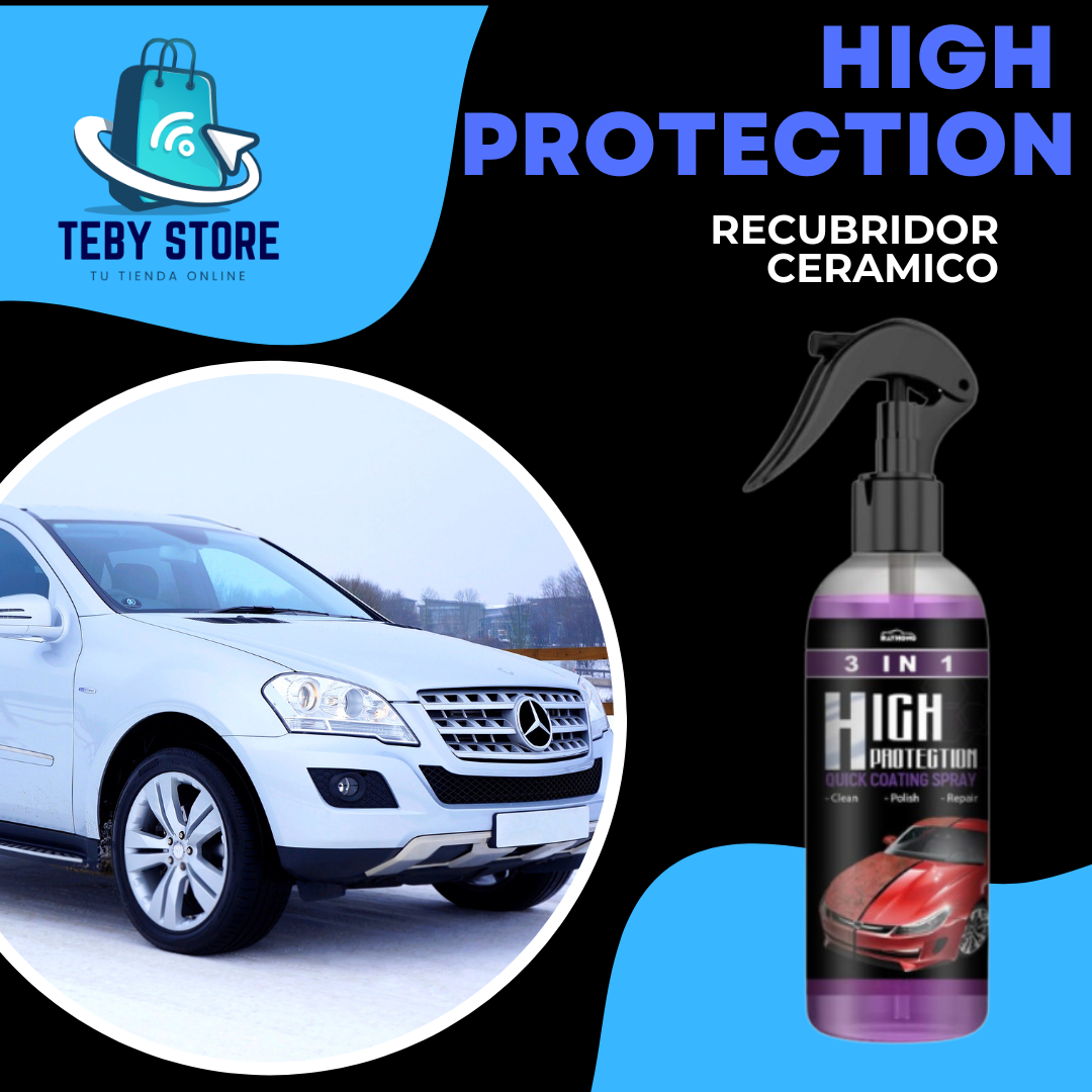 RECUBRIMIENTO CERAMICO 3 EN 1 HIGH PROTECTION: 😮¡Haz Que Tu Auto Brille Por Mucho Mas Tiempo¡ 🚘✨