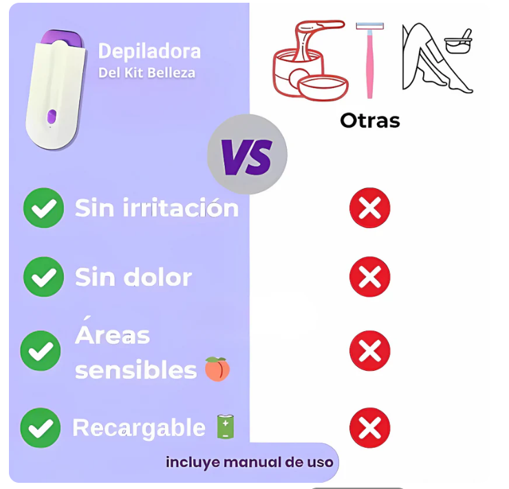 Depiladora Pro. ¡Quita El Vello De Raíz & Cuida Tu Piel!👩