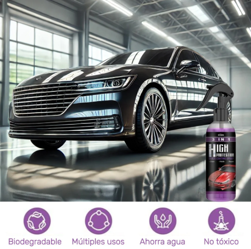 RECUBRIMIENTO CERAMICO 3 EN 1 HIGH PROTECTION: 😮¡Haz Que Tu Auto Brille Por Mucho Mas Tiempo¡ 🚘✨