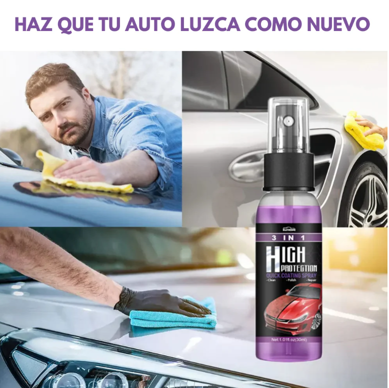 RECUBRIMIENTO CERAMICO 3 EN 1 HIGH PROTECTION: 😮¡Haz Que Tu Auto Brille Por Mucho Mas Tiempo¡ 🚘✨